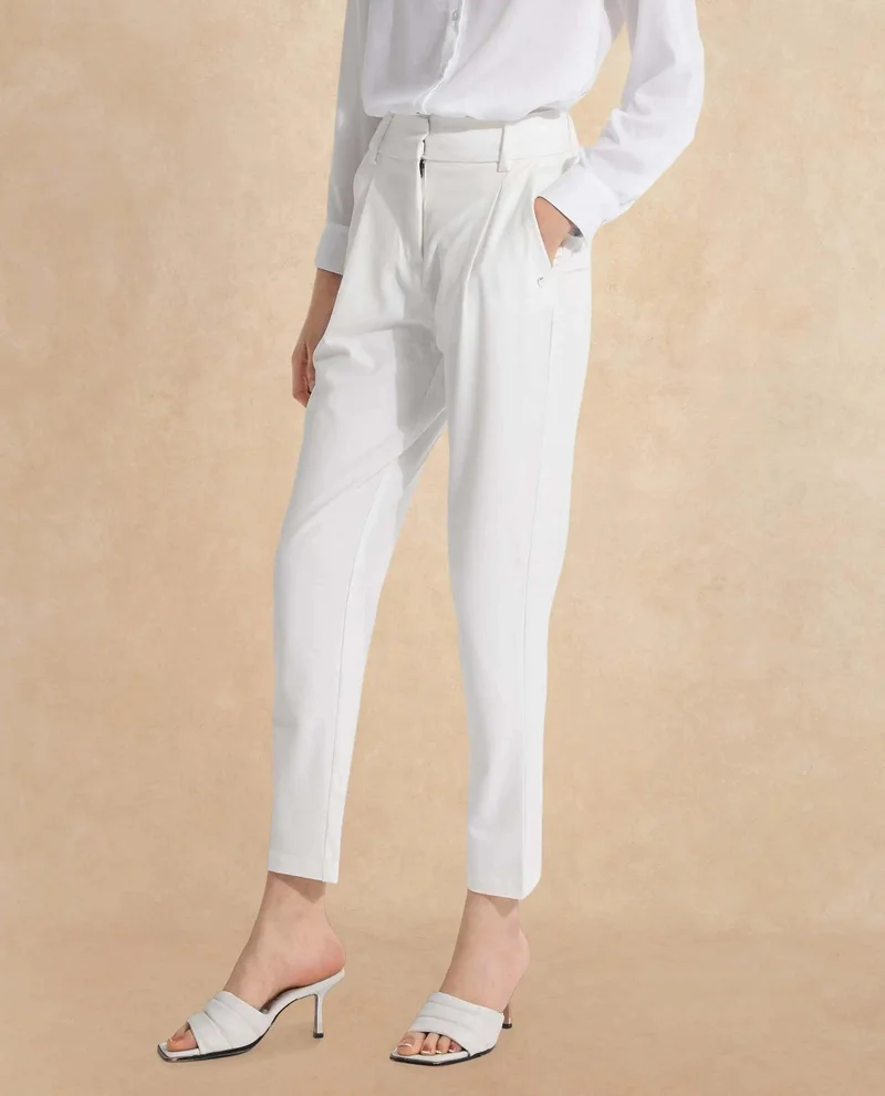 Rareism Women's Formal Straight Fit Trouser