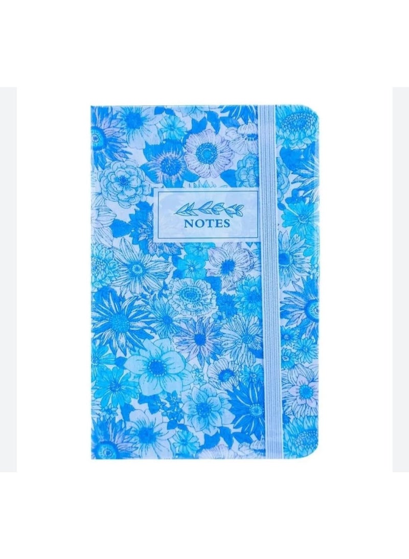 Floral Hardcover Notebook with Elastic Band A5