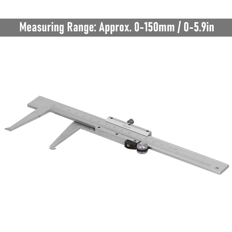 Digital Caliper Carbon Steel Vernier Caliper 6 Inch Measuring Tool for Metalworking - Image 3