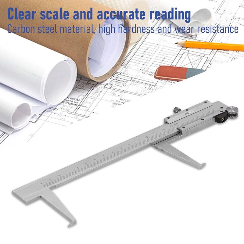 Digital Caliper Carbon Steel Vernier Caliper 6 Inch Measuring Tool for Metalworking - Image 5