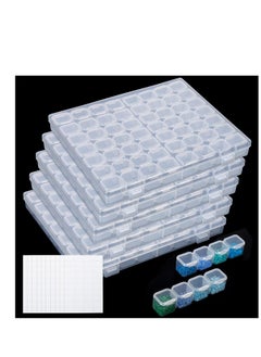 Y&D Storage Box, 56 Grids Diamond Painting Boxes Organizer Plastic 5D Embroidery Box for Sewing, Nail Diamonds, Accessories  - Image 1