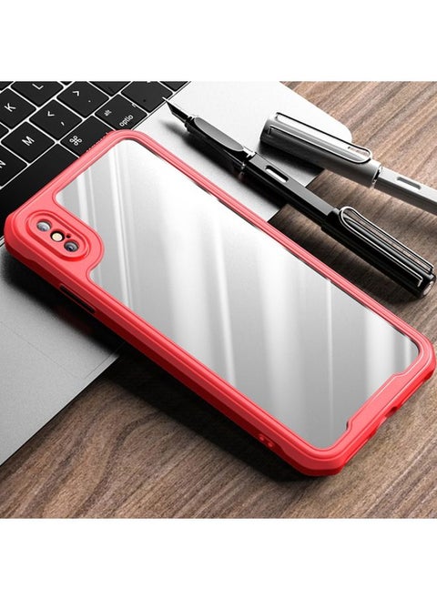Case Cover For iPhone X / XS iPAKY Dawn Series Airbag Shockproof TPU Case Red