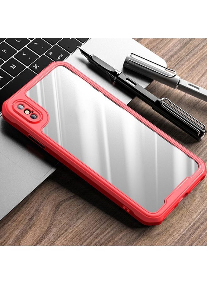 Case Cover For iPhone X / XS iPAKY Dawn Series Airbag Shockproof TPU Case Red