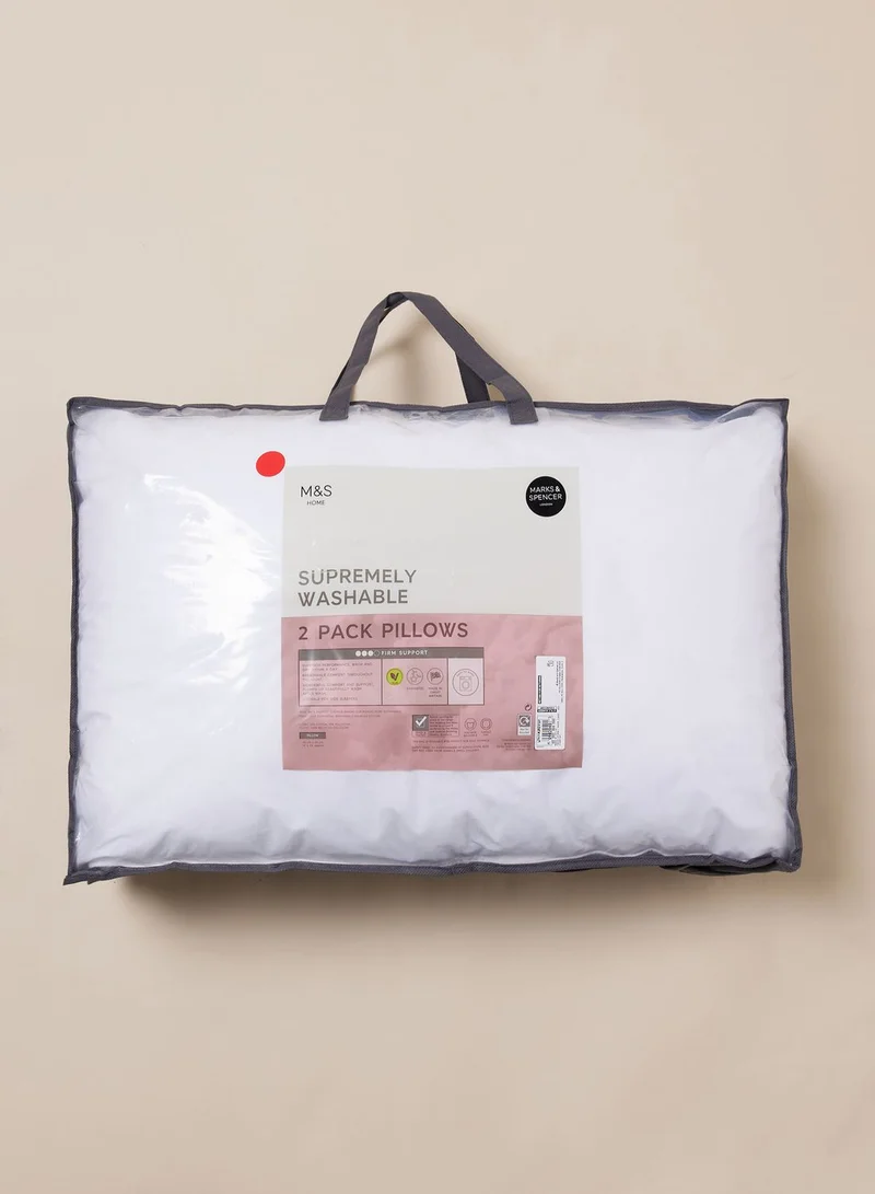 Marks & Spencer 2 Pack Supremely Washable Firm Pillows