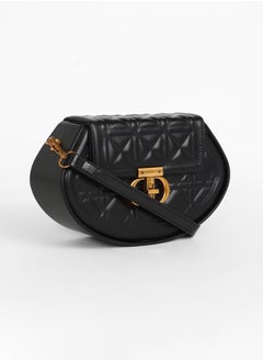 Haute Sauce The Quilted Curve Sling Bag - Midnight Black  - Image 5