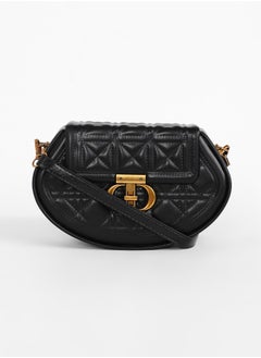 Haute Sauce The Quilted Curve Sling Bag - Midnight Black  - Image 4