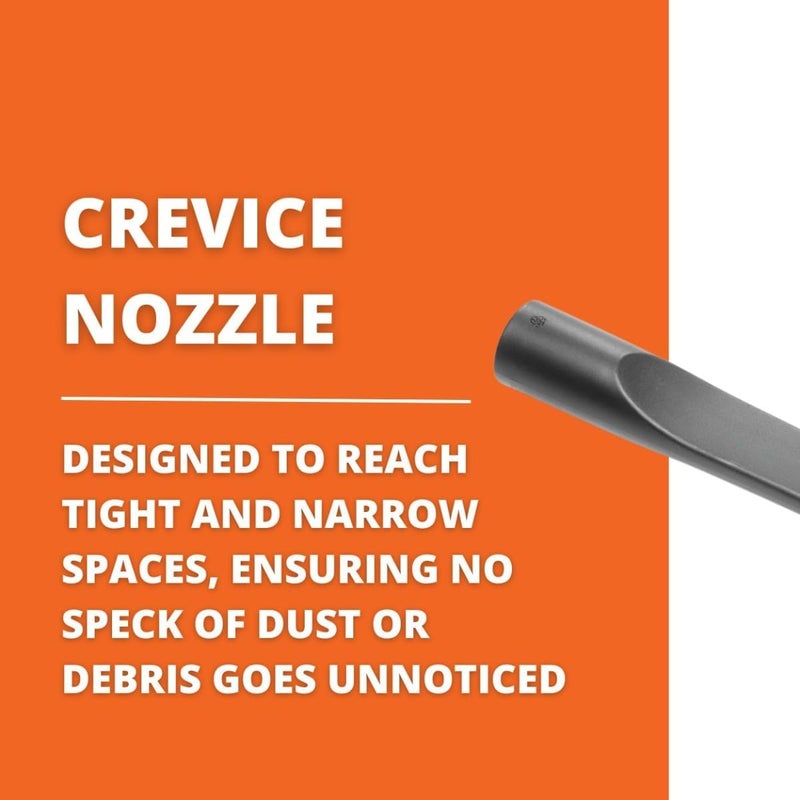 Fein Crevice Nozzle for Superior Debris Removal on Corners, Grooves and Tight Spaces - Durable and Efficient Cleaning Attachment for Turbo Wet/Dry Dust Extractors - 31345074010 - Image 2