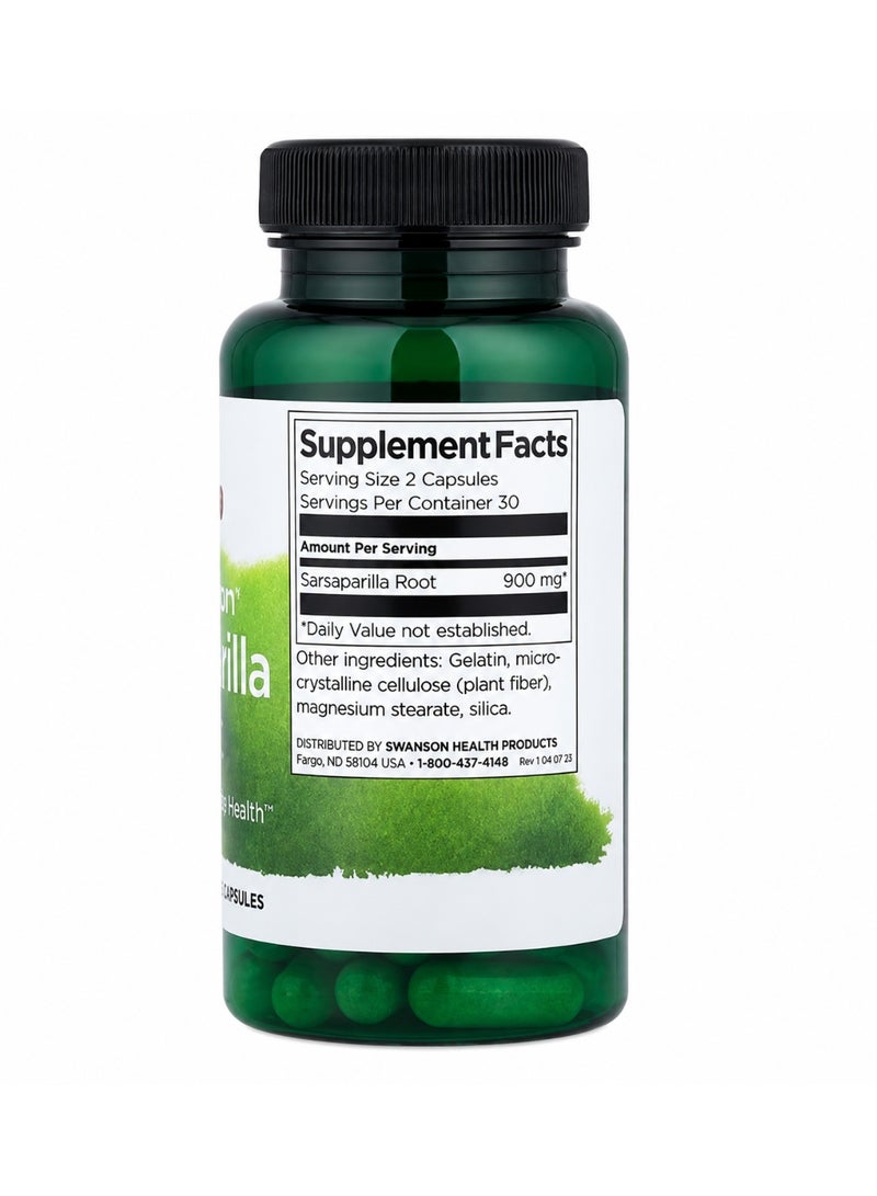 SWANSON Full Spectrum® Sarsaparilla Root, 450 mg, 60 - Image 2