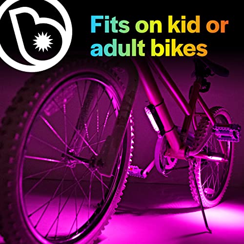 Brightz GoBrightz LED Bike Frame Light, Pink - Cool Underglow Bike Light for Riding at Night Bicycle Scooter Stroller Stocking Stuffers for Boys Girls Teens Ages 5 6 7 8 9 10 11 12 13 - Image 4