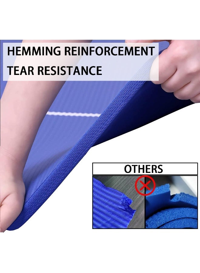 Nariele Yoga Mat Non-Slip Eco Friendly NBR All-Purpose 10mm Thick Exercise Mat High Density Anti-Tear Pilates Mat with Carrying Strap for Yoga Pilates and Gymnastics - Image 2