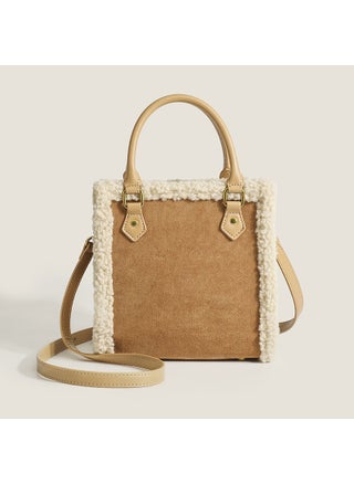 2021 New Trendy Lamb Wool Womens Handbag Soft Plush Large Niche Design Tote Bag Single Shoulder Bag Autumn/Winter Brown - pzsku/ZB9AC83C12C4DFAF032DCZ/45/1746219749/6aa1af67-1f61-403c-a88a-68bec15121e6