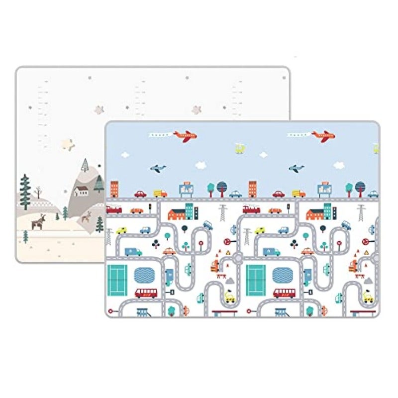Baby Play Mat Double-Sided Crawling Mat Waterproof Play Matt Baby 180x150x0.5cm Soft Foam Play Mat Large Baby Play Mat Reversible Baby Mat XPE Padded Play Mat Non Toxic Wipeable Play Mat - Image 2