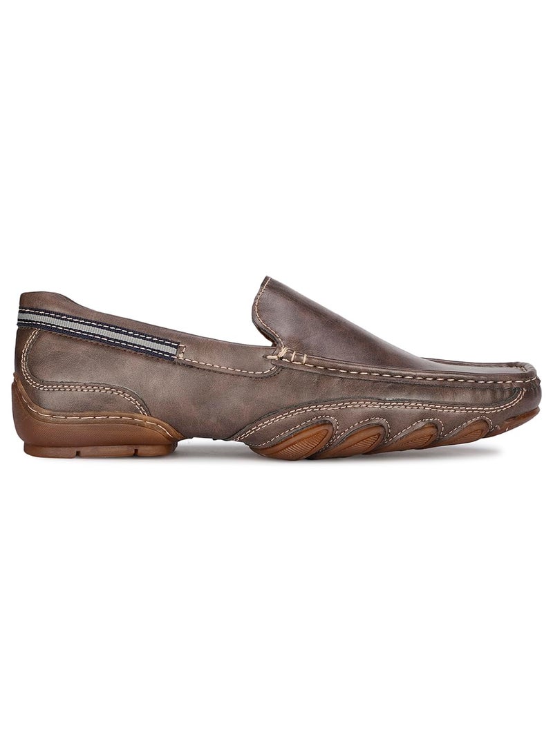 Red Label Bata Men's Slip-on Loafer - BROWN (8 UK) (8514989) - Image 2