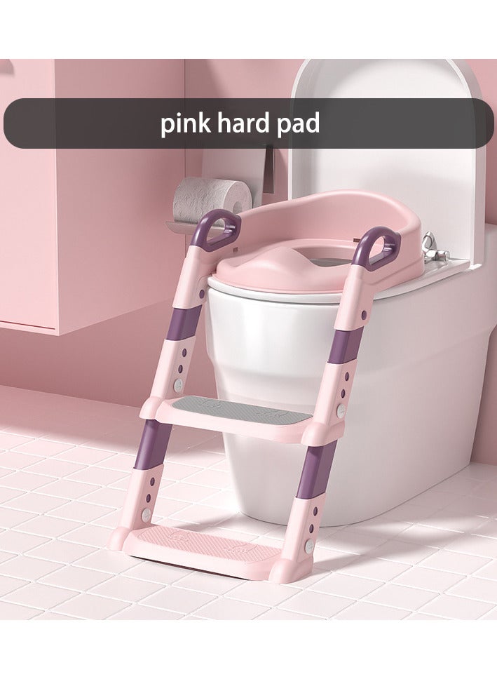 أولودينيز  مقعد تدريب الأطفال على الحمام مع سلم - تصميم قابل للطي، درجات غير قابلة للانزلاق، ومقعد مبطن مريح - Image 3