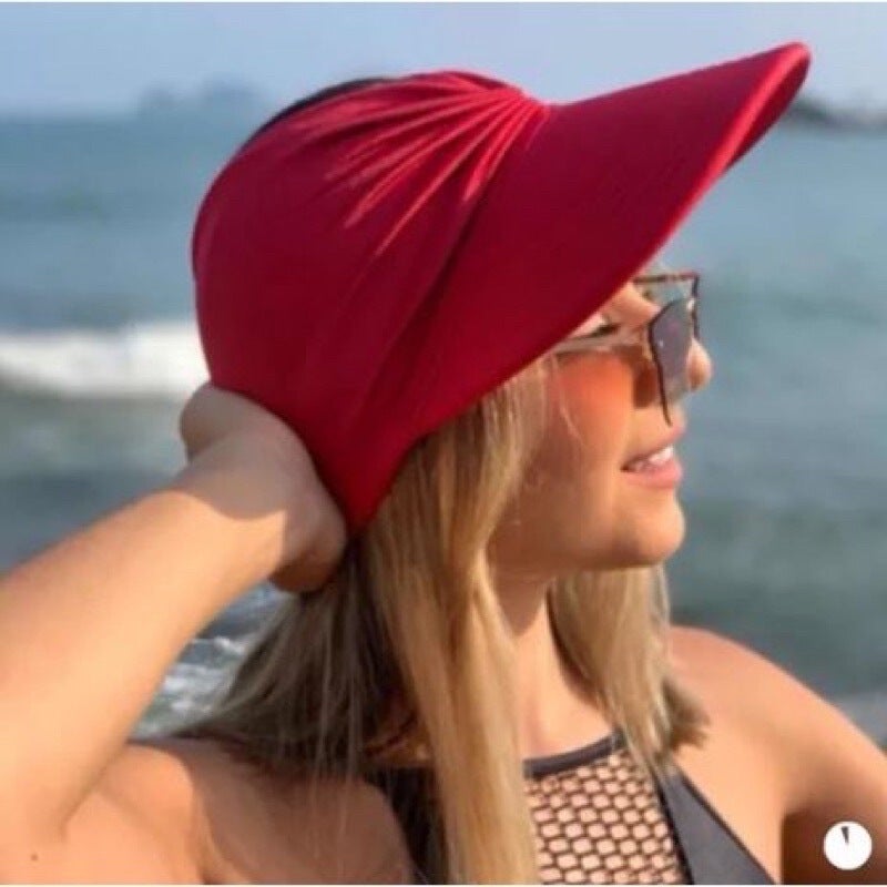 Summer Sun Hat Women Brazil UV Protection Large Brim Elastic Hat - Image 4