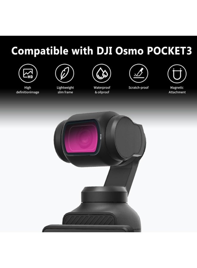Infi-vo 4 Pack Osmo Pocket 3 Filter Kit，(CPL/UV/ND16/ND32)Filter Set Compatible with DJI Osmo Pocket 3,Multi-Coated Optical Glass Filter Drone Camera Accessories - Image 4