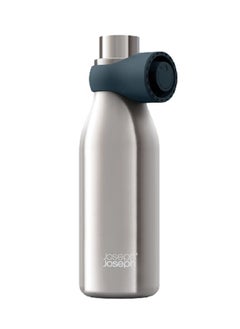 Joseph Joseph Loop Vacuum Insulated Stainless Steel Elegant Water Bottle Silver 500 ml 81121  - Image 1