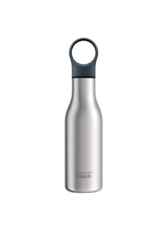 Joseph Joseph Loop Vacuum Insulated Stainless Steel Elegant Water Bottle Silver 500 ml 81121  - Image 2