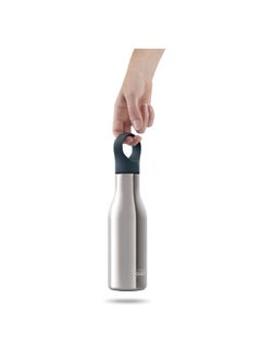 Joseph Joseph Loop Vacuum Insulated Stainless Steel Elegant Water Bottle Silver 500 ml 81121  - Image 3