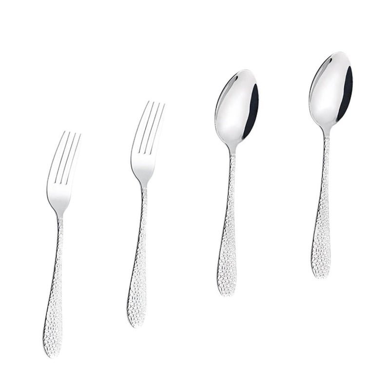 Stainless Steel Snake Pattern Spoon Fork Tableware Set Kitchen Accessory Kit - Image 2