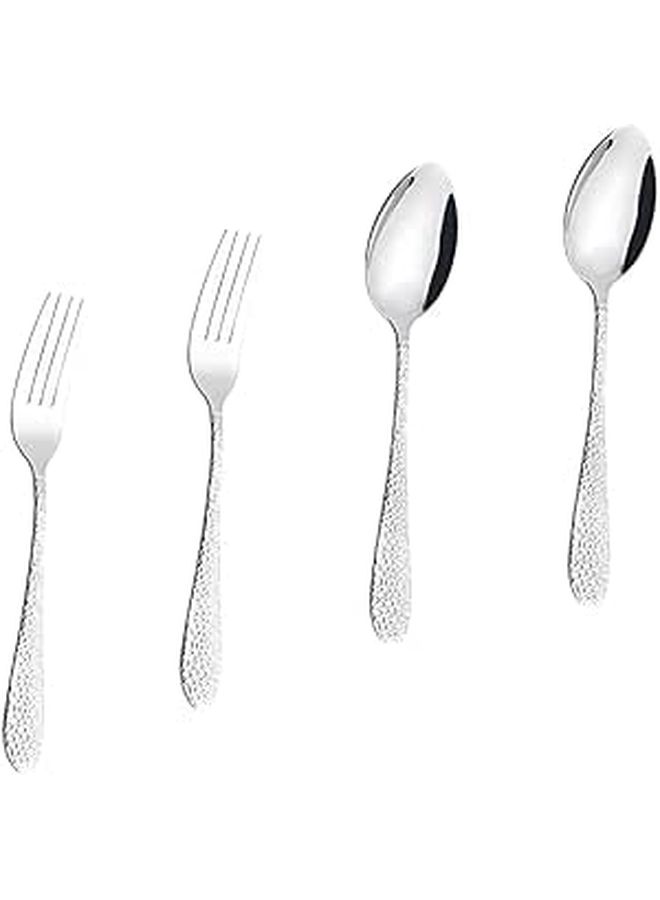 Stainless Steel Snake Pattern Spoon Fork Tableware Set Kitchen Accessory Kit - Image 1