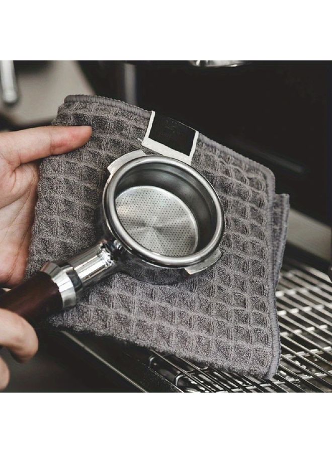 3pcs Gray Lint Free Barista Towels For Coffee Machines And Tea Shops Cleaning Cloth - Image 4