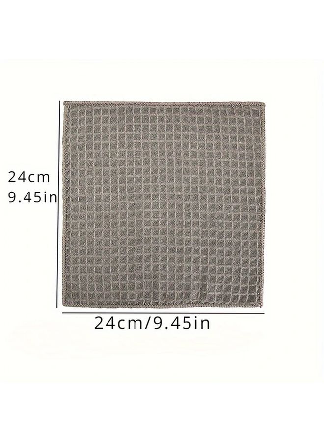 3pcs Gray Lint Free Barista Towels For Coffee Machines And Tea Shops Cleaning Cloth - Image 3