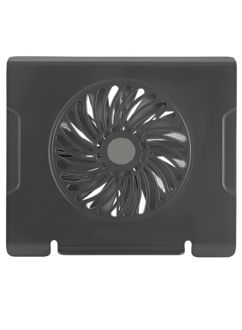 CMC3 Laptop Cooling Pad with Large Fan and Ergonomic Typing Design – Black - Image 1