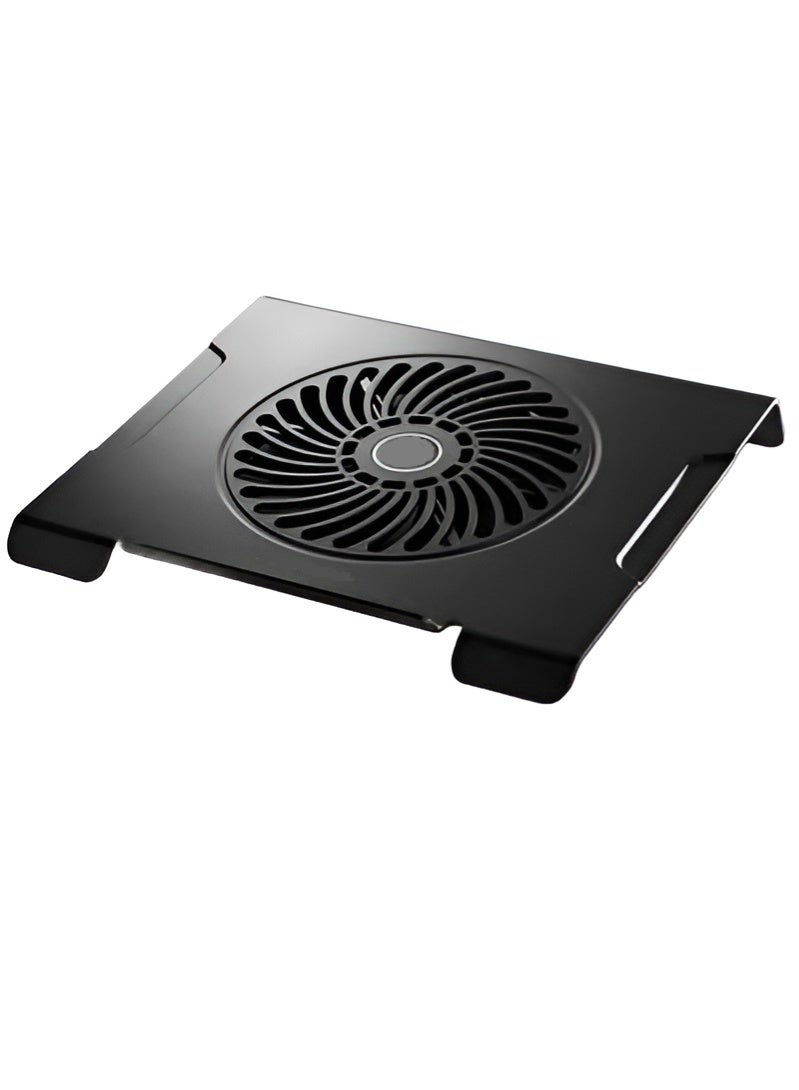 CMC3 Laptop Cooling Pad with Large Fan and Ergonomic Typing Design – Black - Image 2