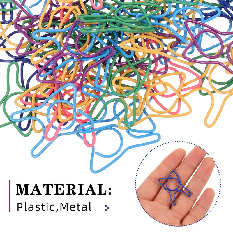 100 Assorted Color Tooth Shaped Paper Clips Small Size Plastic Novelty Clips For Office School Scrapbooking And Planner Organization - Image 4