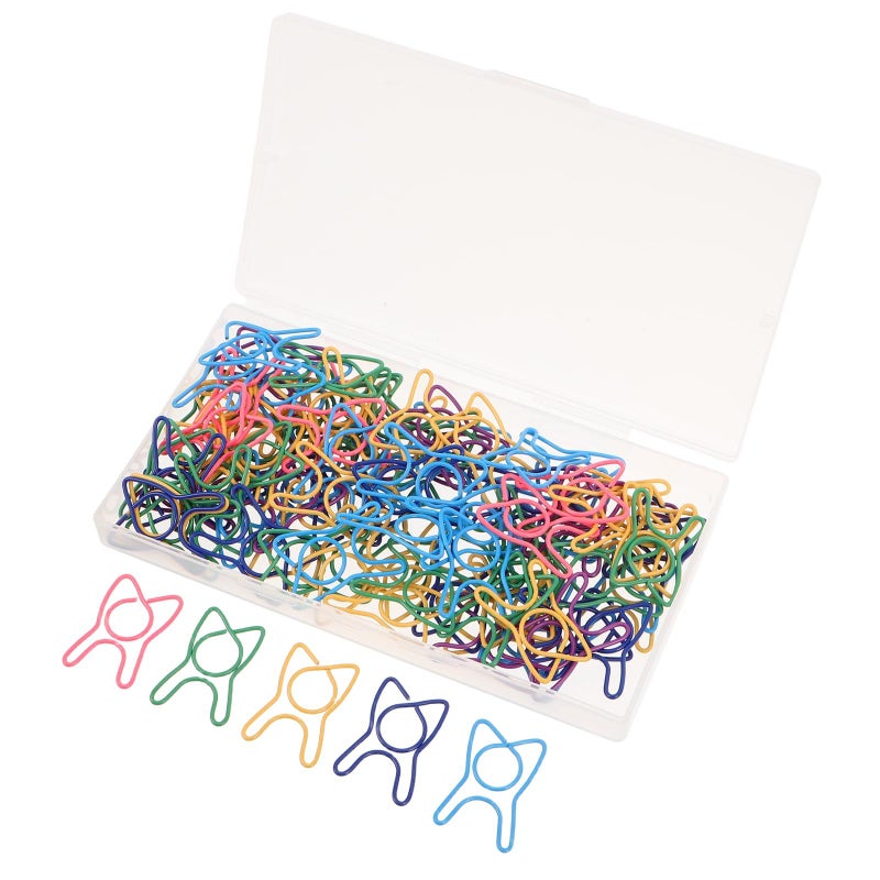 100 Assorted Color Tooth Shaped Paper Clips Small Size Plastic Novelty Clips For Office School Scrapbooking And Planner Organization - Image 2