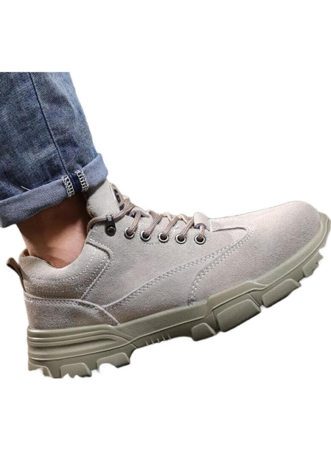 JUNBU أحذية أمان للرجال ذات رأس فولاذي مقاومة للصدمات والثقب ومناسبة للحام وخفيفة الوزن ومقاومة للاستخدام في مواقع العمل 9173 مقاس 44 - Image 1