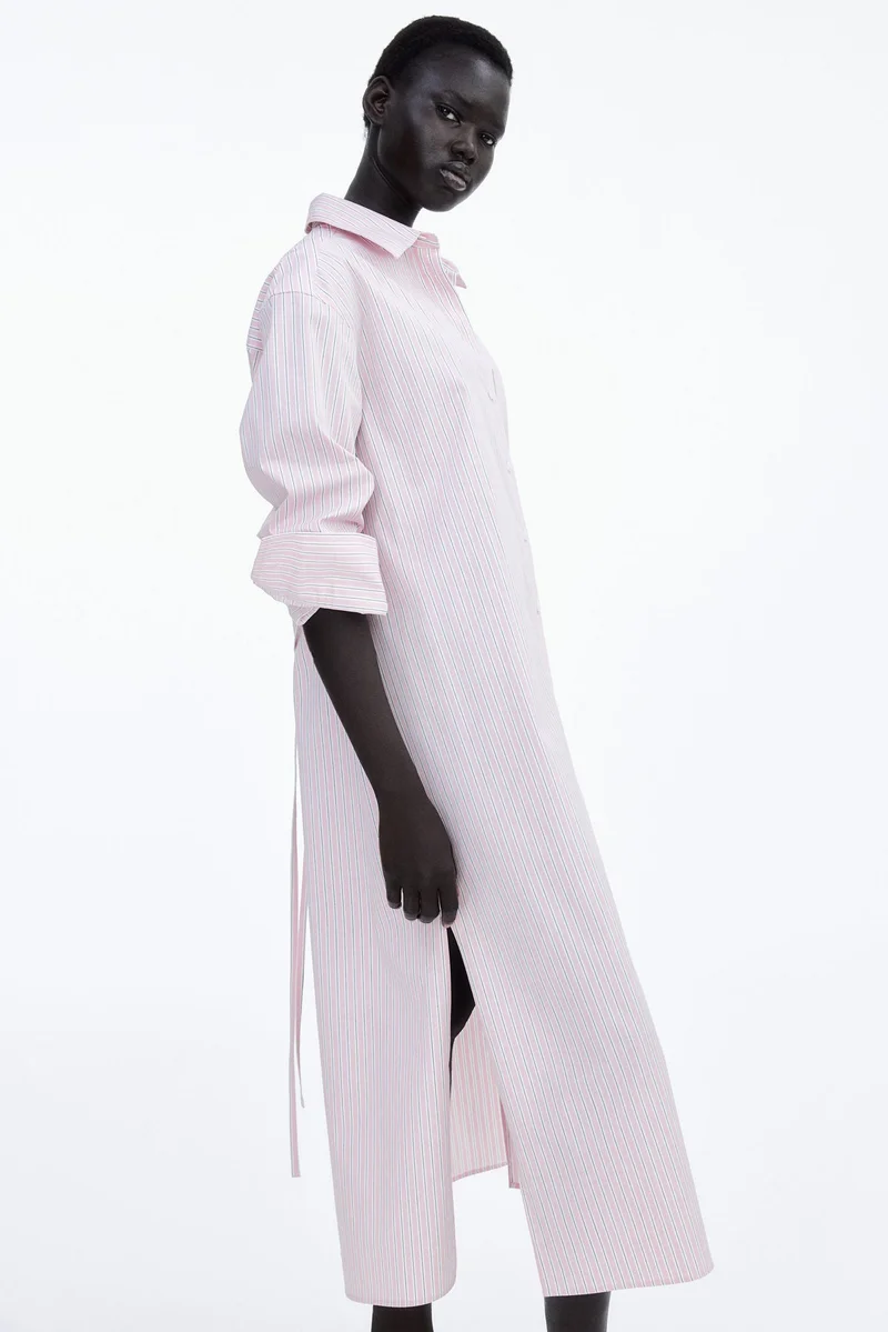 H&M Tie-belt shirt dress