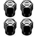 UNIMAT Tire Valve Stem Caps Cover for Nissan Metal Car Wheel Air caps Auto Valve Stem Caps Accessories 4 Pack Black - Image 2