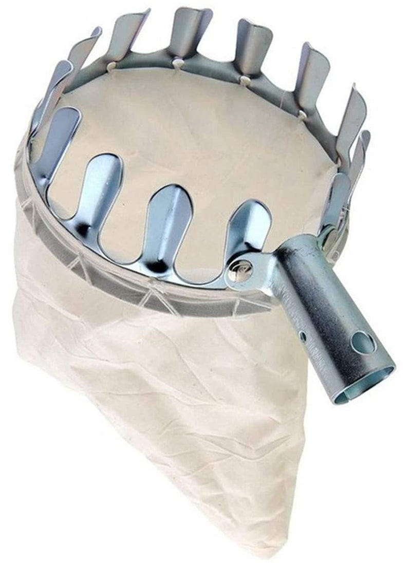 SYOSI Metal Fruit Picker, SYOSI Agricultural 16 CM Fruit Picker Bag Garden Fruit Picker Head Harvest Basket, Easy to Use Fruit Picking High Altitude Fruit Picker Catcher for Getting Oranges Peach Pear  - Image 1