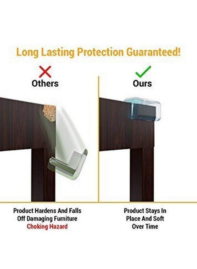Skyla Homes Clear Corner Protectors ; High Resistant Adhesive Gel ; Best Baby Proof Corner Guards ; Stop Child Head Injuries ; Tables Furniture & Sharp Corners Baby Proofing (20Pack)  - Image 3