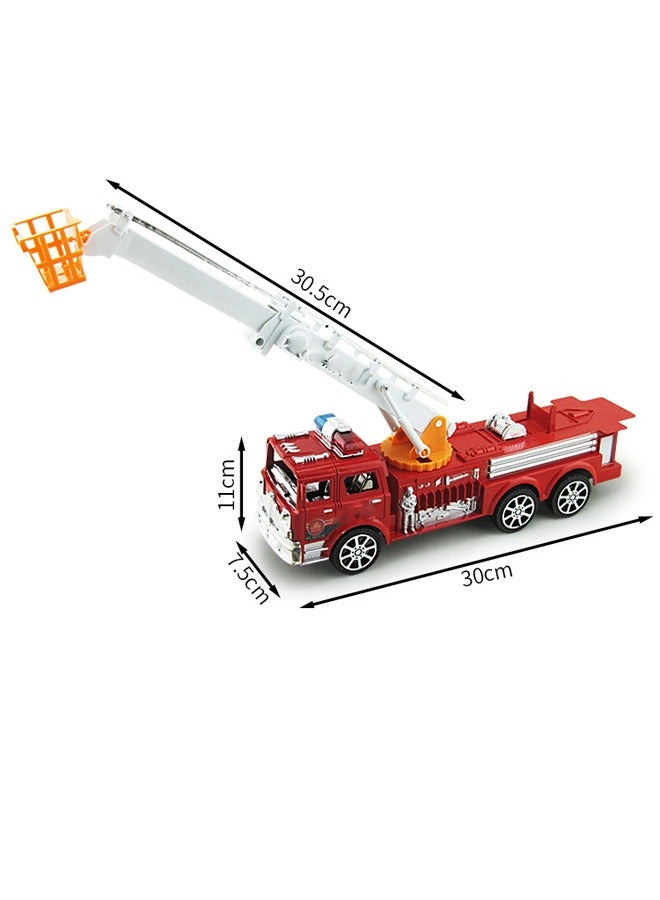 Fireman Toy Rescue Truck Friction Powered Simulation Vehicle With Light And Sound - Image 3