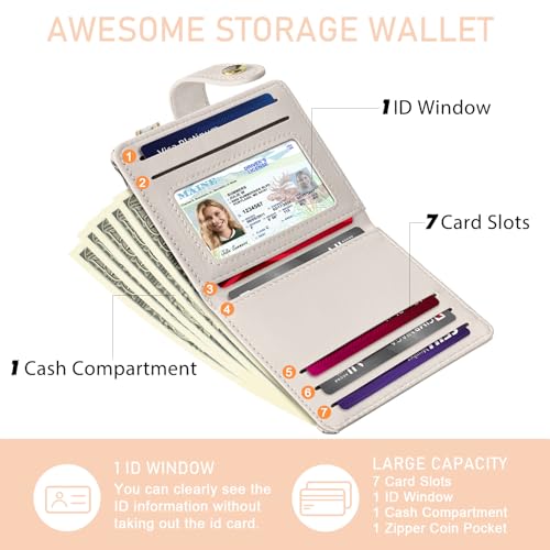 Jogjam Vintage Black Cats Rfid Ladies Wallet, Small Slim Thin Compact Credit Card Women Wallet, Art Aesthetics PU Leather Bifold Cash Zipper Coin Pocket for Female - Image 4