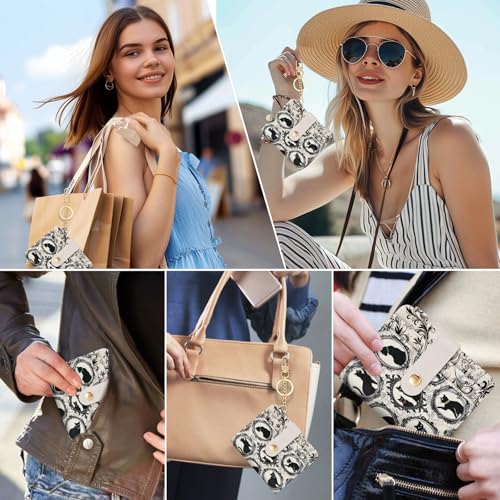 Jogjam Vintage Black Cats Rfid Ladies Wallet, Small Slim Thin Compact Credit Card Women Wallet, Art Aesthetics PU Leather Bifold Cash Zipper Coin Pocket for Female - Image 2
