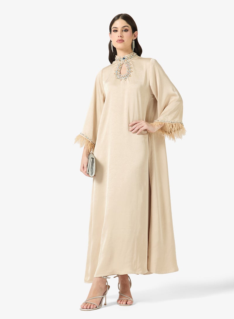 خزانة فستان بياقة مزينة - Image 4