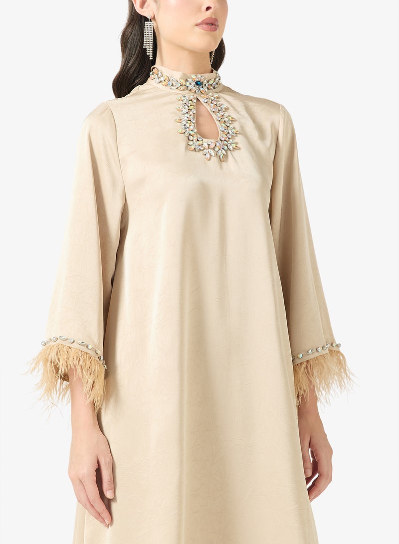 خزانة فستان بياقة مزينة - Image 3