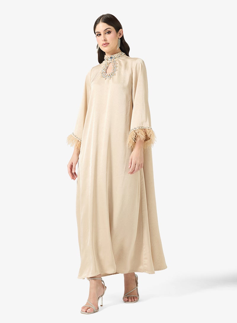 خزانة فستان بياقة مزينة - Image 1