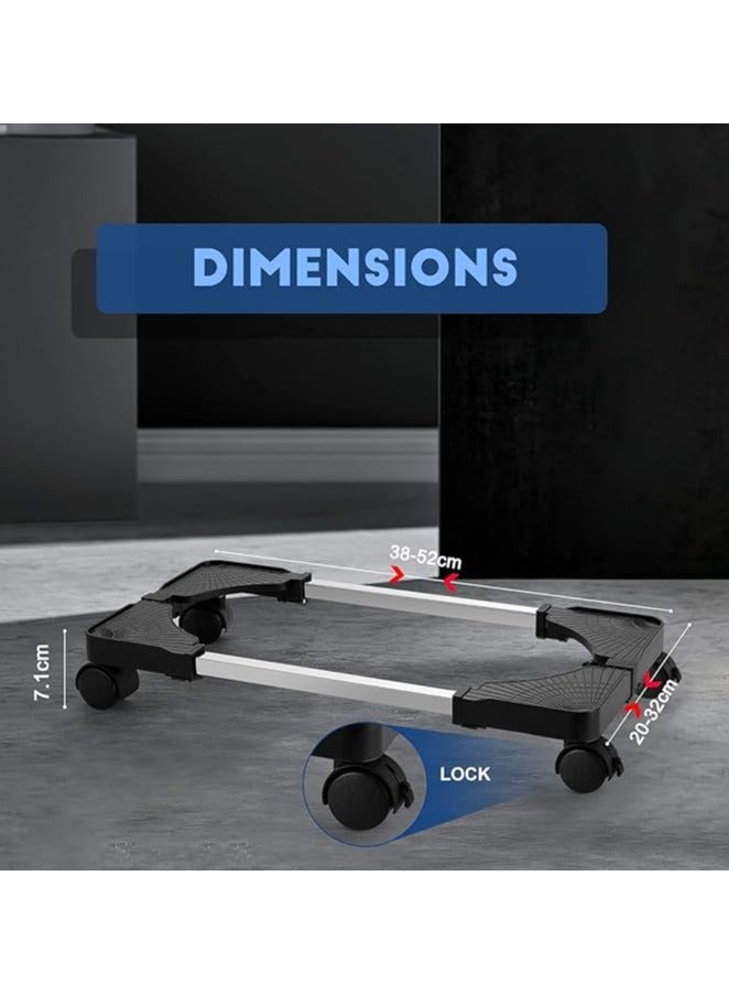 erorex Computer Tower Stand - Adjustable PC Stand for Most Desktop Towers -Elevate and Organize Your Computer Tower with Desktop Stand -Mobile CPU Stand PC Riser for Gamers & Students - Image 5