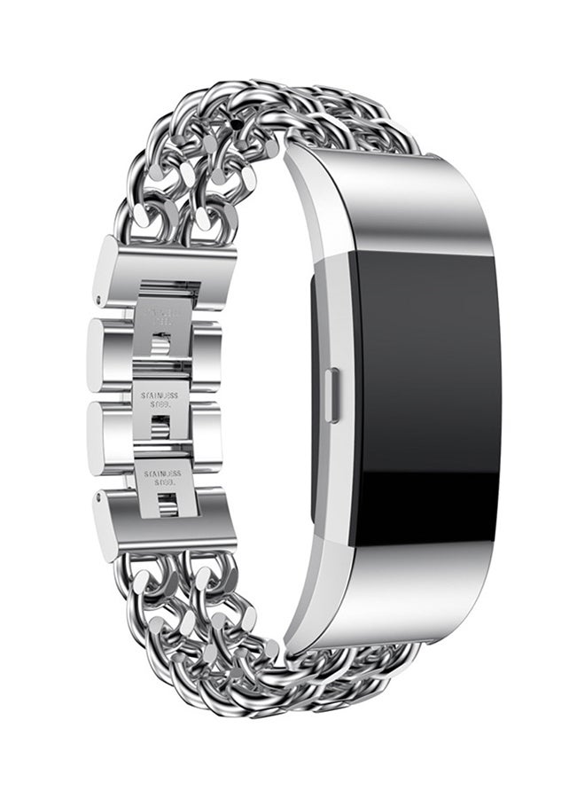 آيسانك سوار قابل للاستبدال لساعة الشحن فيتبيت 2 فضي - Image 3