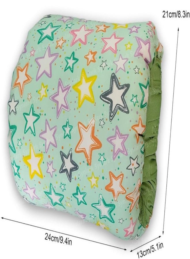 Synlark® Cozy Nursing Baby Arm Pillow for Cradle Gift for Novice Mothers: Head Support Anti-Spitting Breastfeeding and Bottle Feeding Nursing Arm Pillow (MultiStar-Green) - Image 4