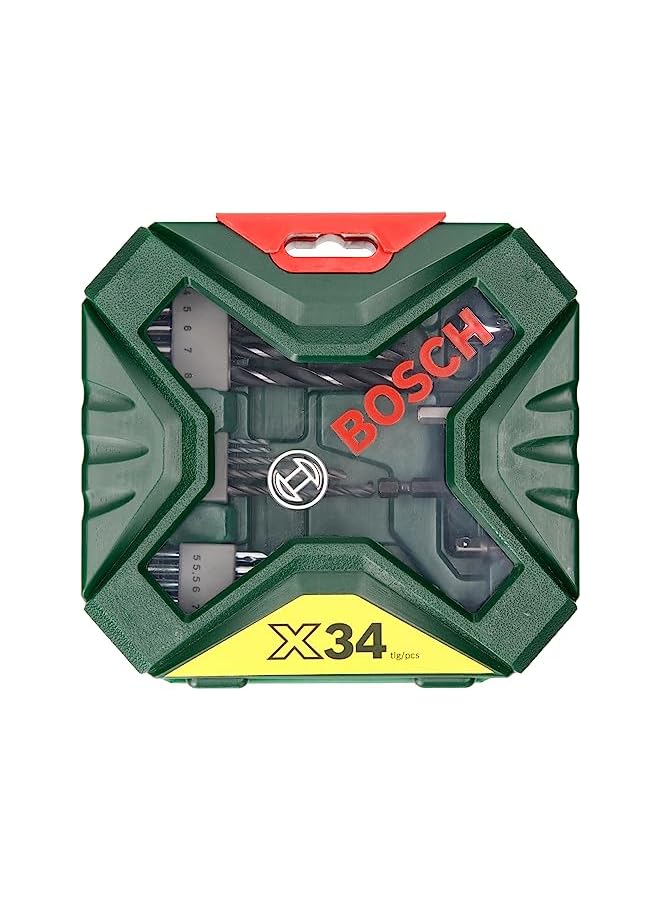 BOSCH 34 Piece X Line Classic Drill Bit And Screwdriver Bit Set For Most Common Screw Types - Image 3