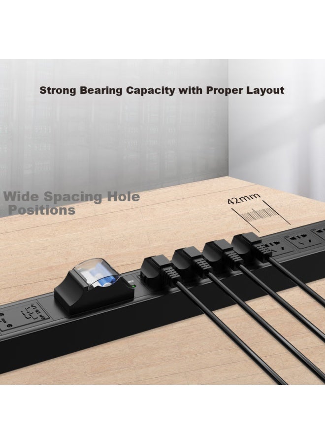 Sdws Pdu Cabinet Socket, 16-position 10a Plug, High-power Power Strip, New National Standard Circuit Breaker, Dual P Vertical Industrial Connector Box, Without Wire, Sv062spb - Image 5