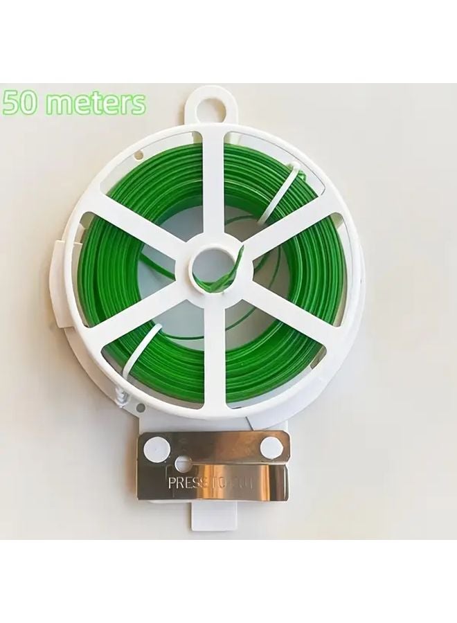 1968.5 مجموعة ربط حديقة بوصة شريط نباتي بلاستيكي أداة تثبيت كرمة التسلق الخارجية - Image 1