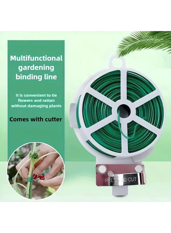 1968.5 مجموعة ربط حديقة بوصة شريط نباتي بلاستيكي أداة تثبيت كرمة التسلق الخارجية - Image 5