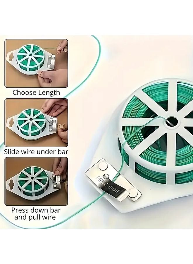 1968.5 مجموعة ربط حديقة بوصة شريط نباتي بلاستيكي أداة تثبيت كرمة التسلق الخارجية - Image 3